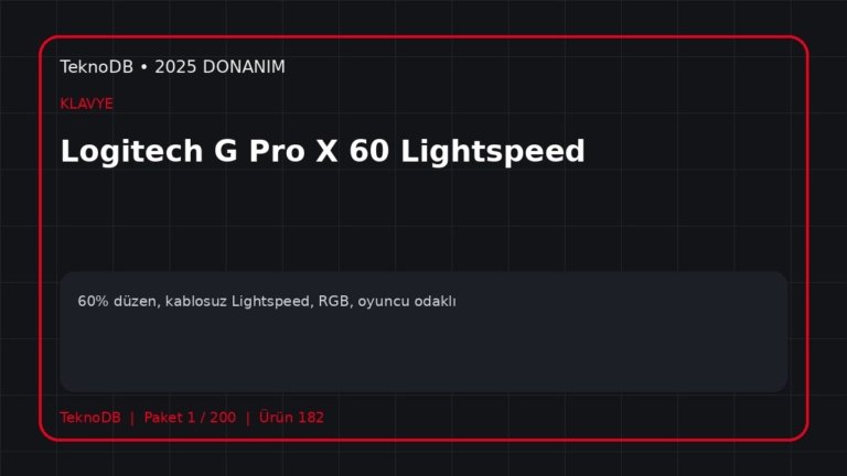 Logitech G Pro X 60 Lightspeed