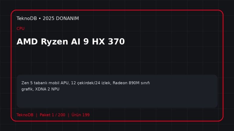 AMD Ryzen AI 9 HX 370