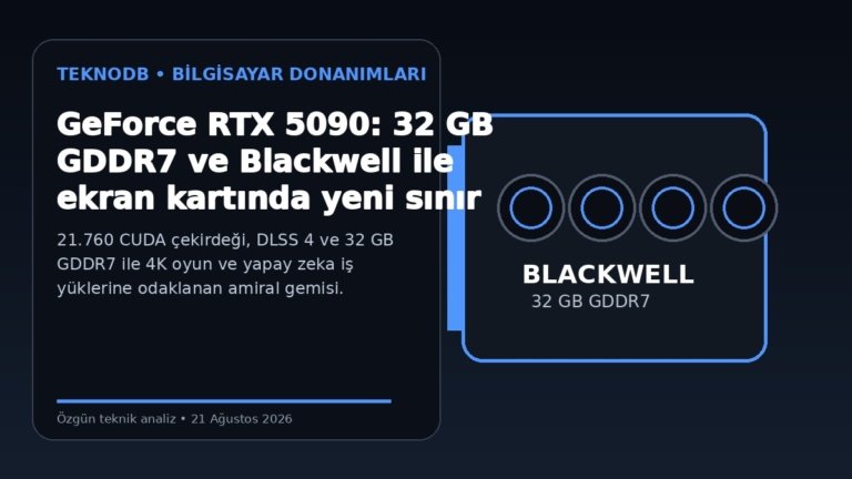 GeForce RTX 5090: 32 GB GDDR7 ve Blackwell ile ekran kartında yeni sınır
