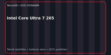 Intel Core Ultra 7 265