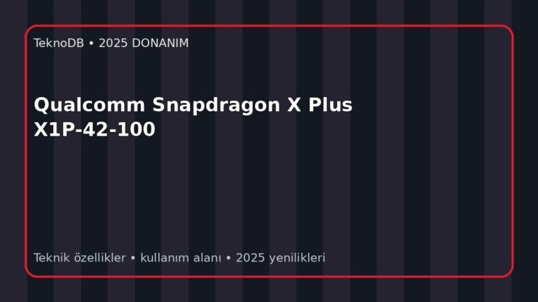 Qualcomm Snapdragon X Plus X1P-42-100