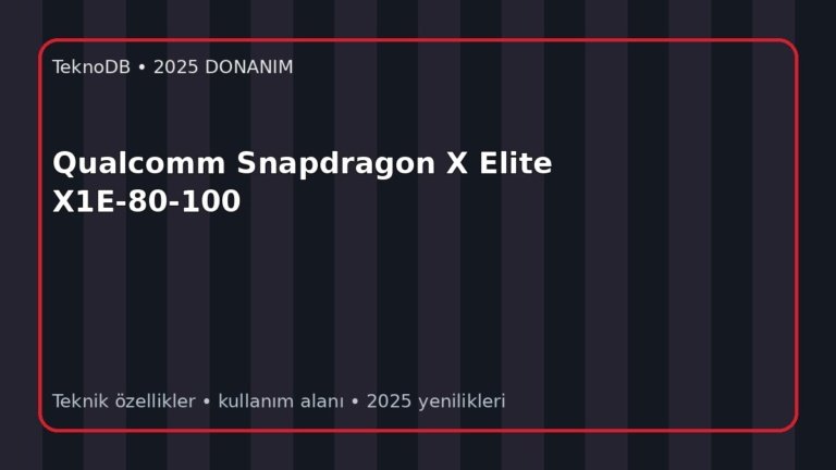Qualcomm Snapdragon X Elite X1E-80-100