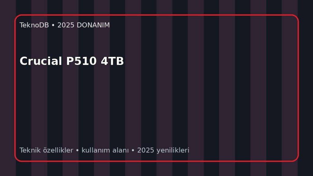 Crucial P510 4TB