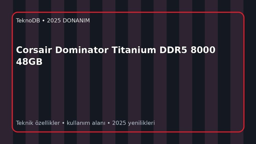 Corsair Dominator Titanium DDR5 8000 48GB