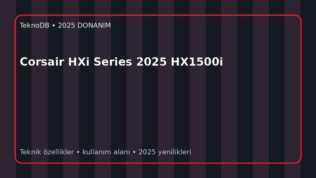Corsair HXi Series 2025 HX1500i