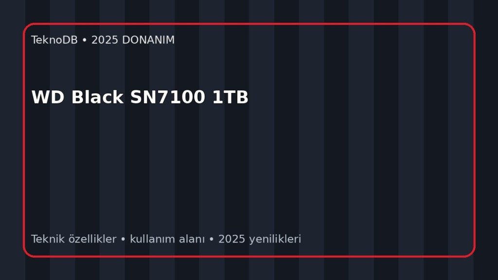 WD Black SN7100 1TB