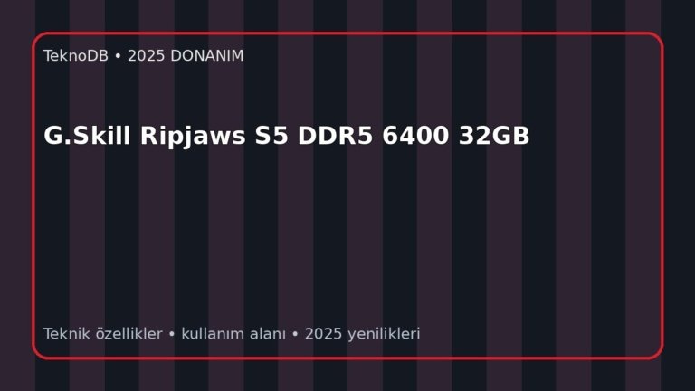 G.Skill Ripjaws S5 DDR5 6400 32GB