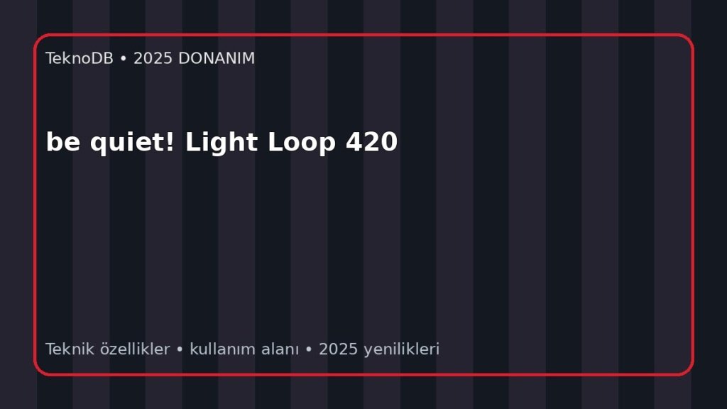 be quiet! Light Loop 420