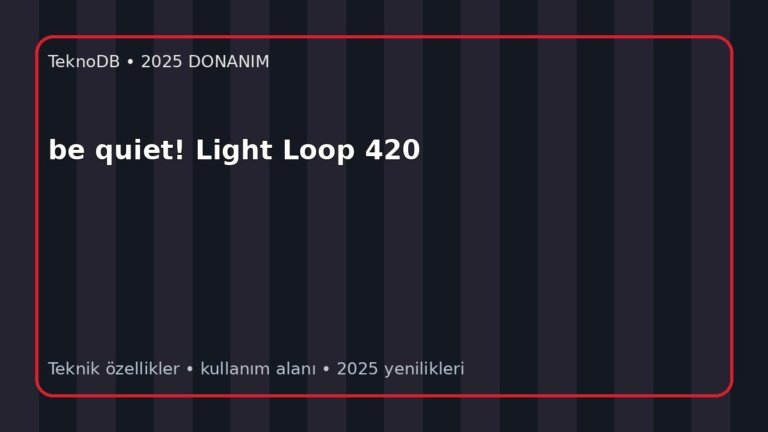 be quiet! Light Loop 420