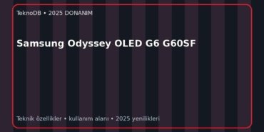 Samsung Odyssey OLED G6 G60SF