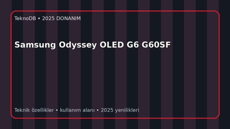 Samsung Odyssey OLED G6 G60SF