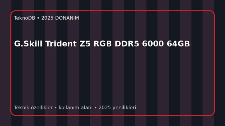 G.Skill Trident Z5 RGB DDR5 6000 64GB