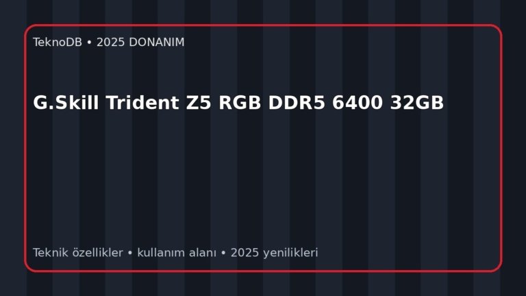 G.Skill Trident Z5 RGB DDR5 6400 32GB
