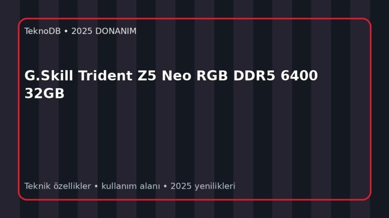 G.Skill Trident Z5 Neo RGB DDR5 6400 32GB