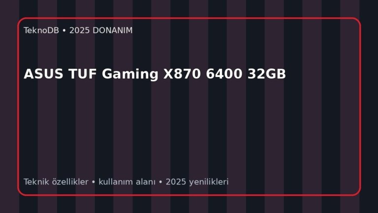 ASUS TUF Gaming X870 6400 32GB