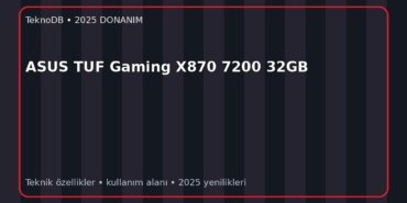 ASUS TUF Gaming X870 7200 32GB
