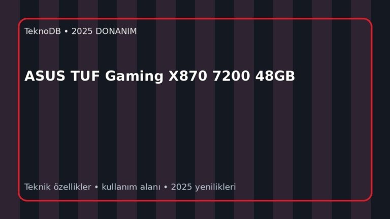 ASUS TUF Gaming X870 7200 48GB