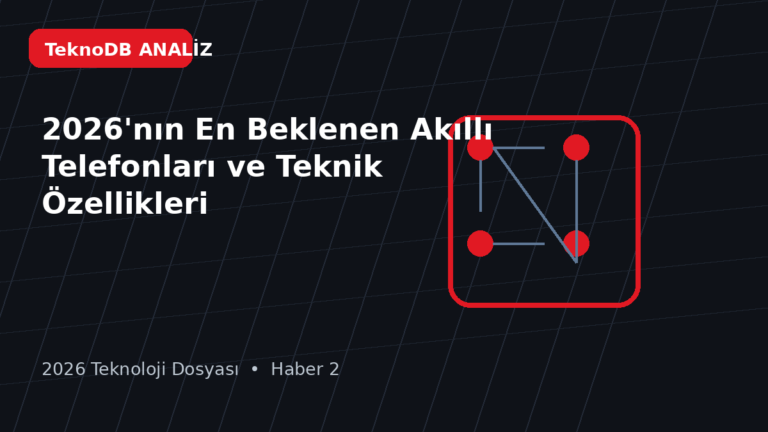 2026'nın En Beklenen Akıllı Telefonları ve Teknik Özellikleri
