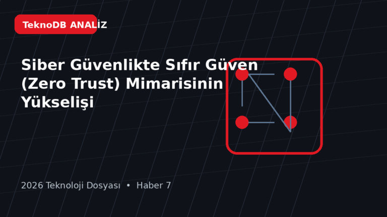 Siber Güvenlikte Sıfır Güven (Zero Trust) Mimarisinin Yükselişi