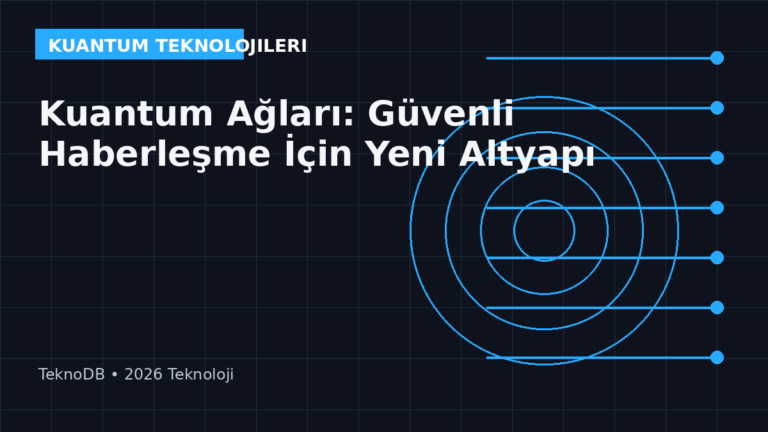 Kuantum Ağları: Güvenli Haberleşme İçin Yeni Altyapı