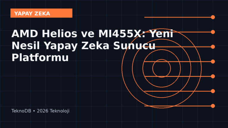 AMD Helios ve MI455X: Yeni Nesil Yapay Zeka Sunucu Platformu