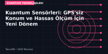 Kuantum Sensörleri: GPS'siz Konum ve Hassas Ölçüm İçin Yeni Dönem