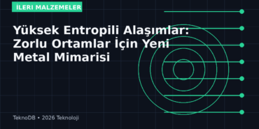 Yüksek Entropili Alaşımlar: Zorlu Ortamlar İçin Yeni Metal Mimarisi