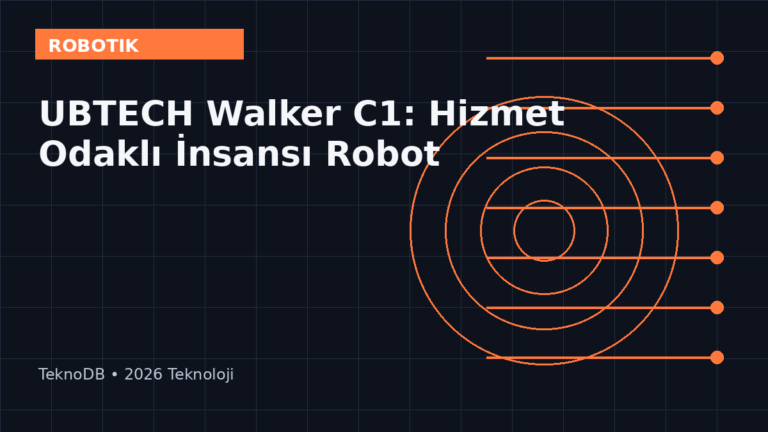 UBTECH Walker C1: Hizmet Odaklı İnsansı Robot