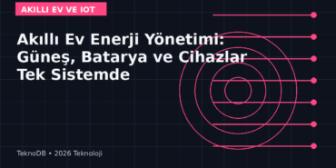 Akıllı Ev Enerji Yönetimi: Güneş, Batarya ve Cihazlar Tek Sistemde