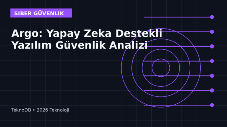 Argo: Yapay Zeka Destekli Yazılım Güvenlik Analizi