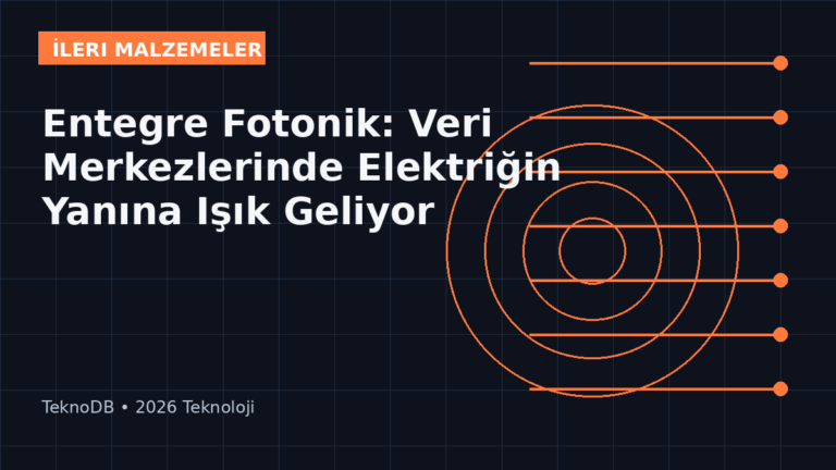 Entegre Fotonik: Veri Merkezlerinde Elektriğin Yanına Işık Geliyor