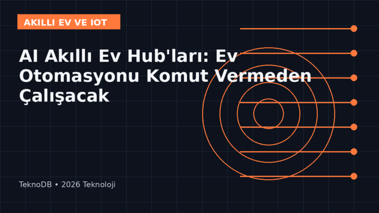 AI Akıllı Ev Hub'ları: Ev Otomasyonu Komut Vermeden Çalışacak