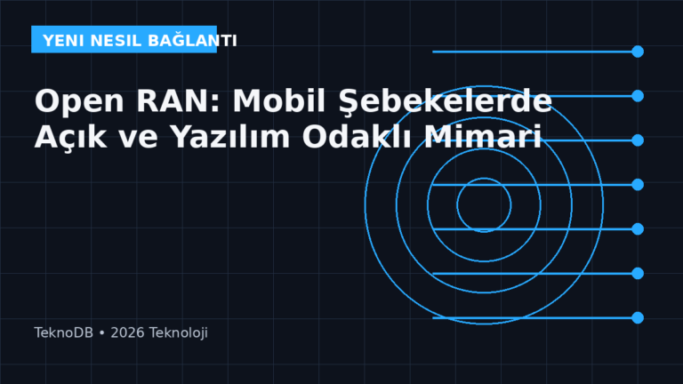 Open RAN: Mobil Şebekelerde Açık ve Yazılım Odaklı Mimari