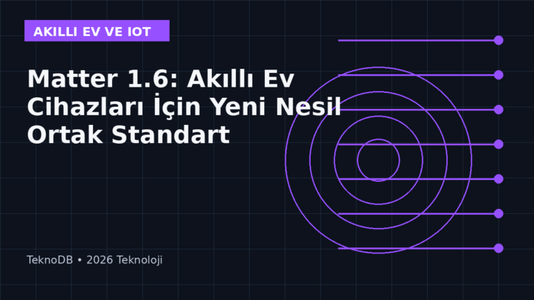 Matter 1.6: Akıllı Ev Cihazları İçin Yeni Nesil Ortak Standart