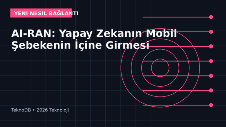 AI-RAN: Yapay Zekanın Mobil Şebekenin İçine Girmesi