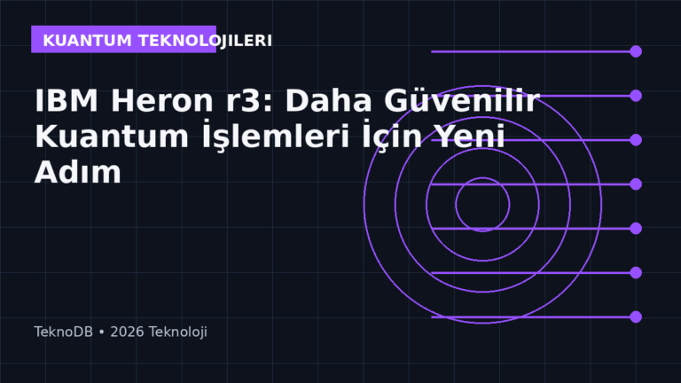 IBM Heron r3: Daha Güvenilir Kuantum İşlemleri İçin Yeni Adım