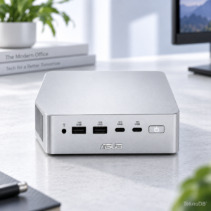 USB-A, USB-C, kulaklık girişi ve güç düğmesi ön panelde kolay erişim sağlıyor.