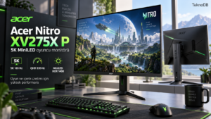 Acer Nitro XV275X P özellikleri: 5K MiniLED ekranda 330 Hz?