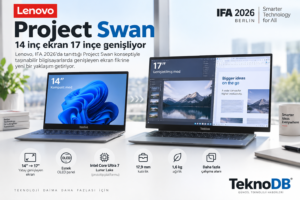 Lenovo Project Swan tanıtıldı: 14 inç ekran 17 inçe genişliyor?